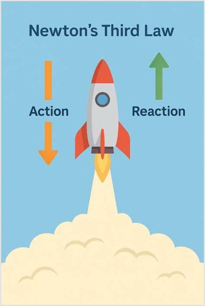 How does Newton's first law apply to a rocket launch?
