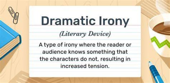 How does the author employ the literary device of dramatic irony in the story the tiger king?