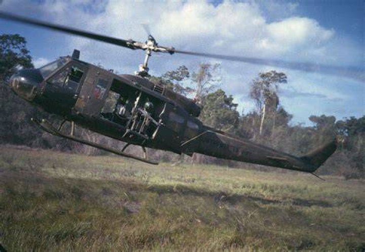 How many Huey helicopters were shot down in Vietnam?