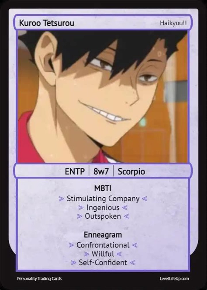 What is Kuroo's MBTI?