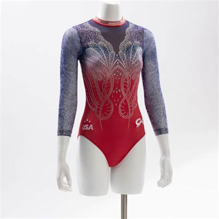 Who designed USA gymnastics leotards?