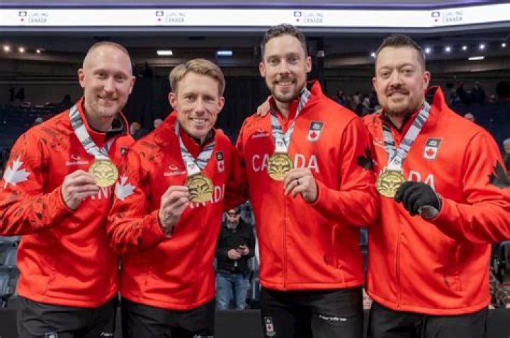 Who won the curling game between Canada and Denmark today?